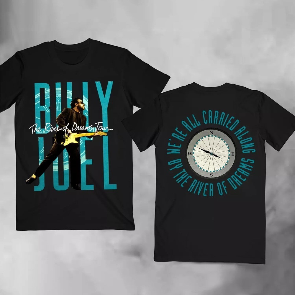 Vintage 1993 Billy Joel Tour T-Shirt The River Of Dreams Album 2 Sided